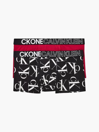 Calvin Klein Ruhák HU261228 | Calvin Klein CK One Organic Cotton Fiu Alsónadrág Fekete / Piros